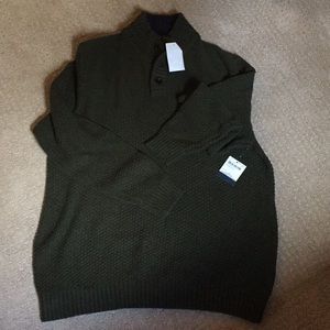 Land’s End Dark Green Men’s Sweater NWT